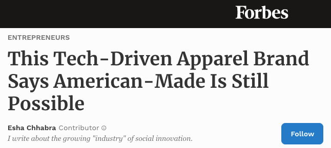 VOORMI Featured on Forbes