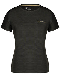 Women's Short Sleeve Merino Wool T Shirt | VOORMI, Dirt / XL